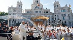 Huge crowds throng Madrid streets for Pope's open-air Mass