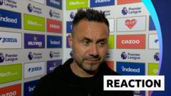 Spurs 'didn't fight in the right way' - Di Zerbi