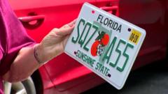 Elderly US woman shocked to receive racy new car licence plate