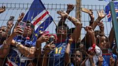 Thousands welcome home Cape Verde footballers after stunning World Cup run