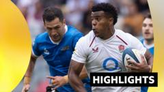 'Chaos' & 'comedy refereering' as England beat Argentina