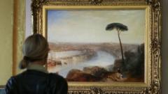 Close-up look at Turner's '£50m' Rome painting on show in the city