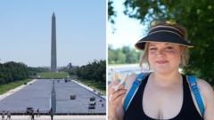 'It looks black' - Americans react to Reflecting Pool's completed paint job