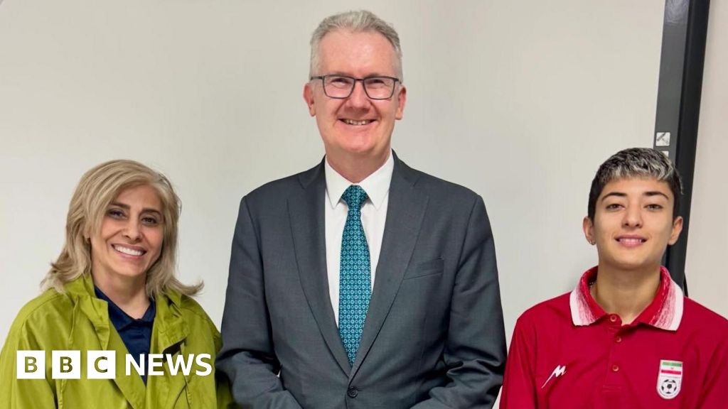 Two more connected to Iranian football team stay in Australia, BBC understands