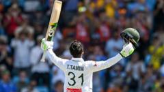 Hasan hits Bangladesh's first century in Australia