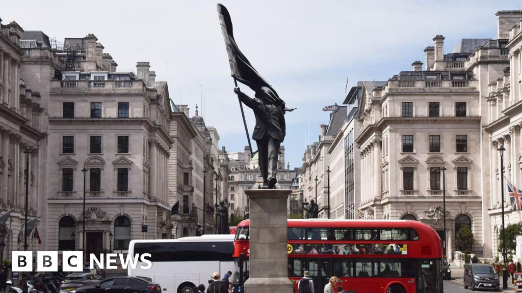 Banksy confirms he's behind statue in central London