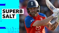 Salt shines in the sun at Trent Bridge to help England reach 200