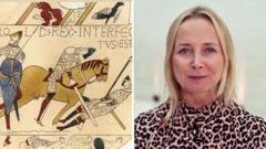 What famous scenes are in the epic Bayeux Tapestry?