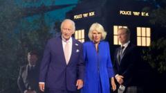 King and Queen emerge from Tardis to open Glasgow Commonwealth Games