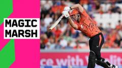 'He's in the mood' - The best strikes of Marsh's incredible innings