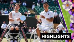 Oda beats GB's Hewett to retain Wimbledon wheelchair singles title