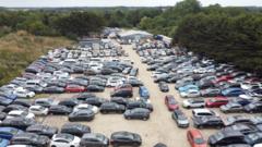 Unauthorised airport car park grows  despite stop notice