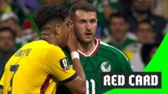 Hincapie second player to be sent off for covering mouth
