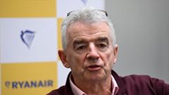 Ryanair boss O'Leary defends 'high-fare rapists' airlines remarks