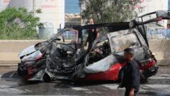 Israeli strikes on cars in southern Lebanon kill 12, health ministry says