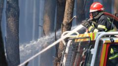 France fire crews face searing heat in battle to contain flames
