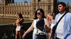 Red extreme heat warning extended as record-breaking heatwave continues
