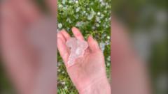 ‘So scary’: massive hail and torrential rain causes chaos in Toronto