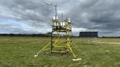Carbon tracking tower put on Scotland's largest saltmarsh