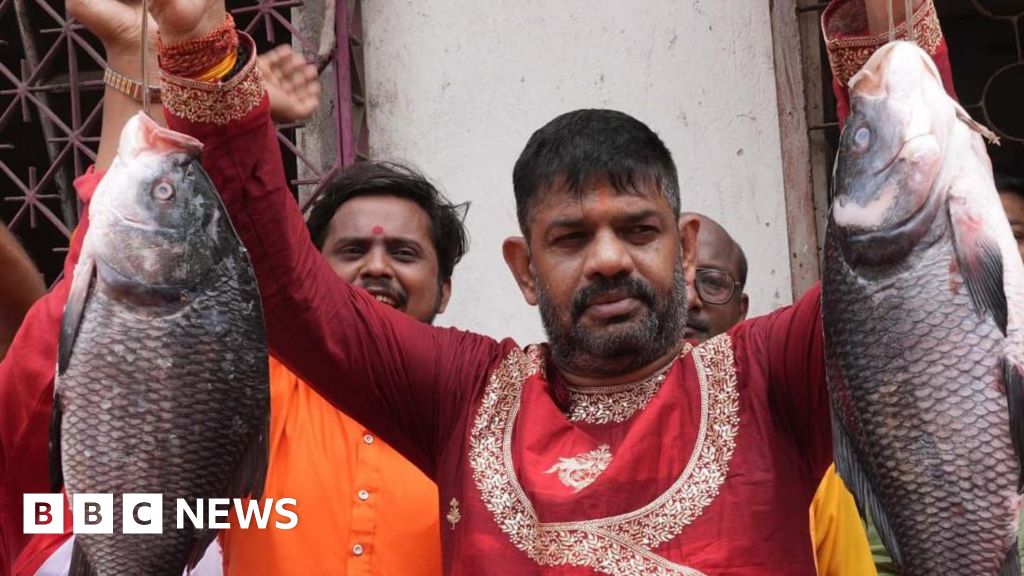 Indian politicians are campaigning while holding fish. What is going on?